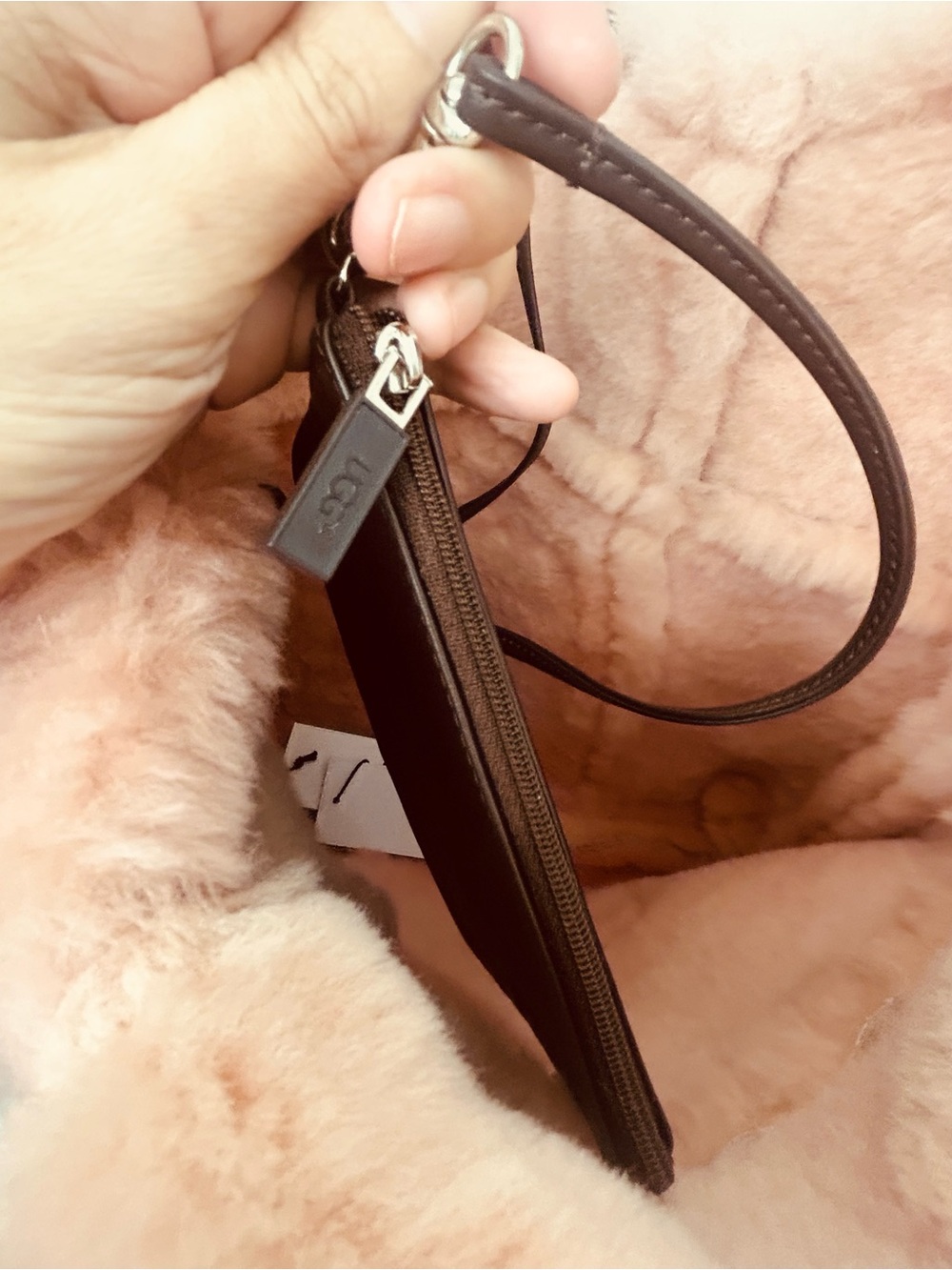 UGG Pink Shearling Shoulder Bag - Picture 4 of 16